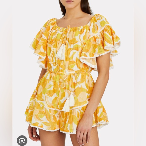 Significant Other Isla Yellow Romper, Size 4 - Picture 3 of 10